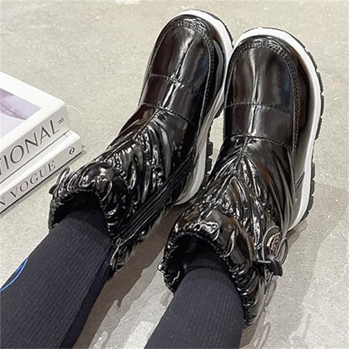 Boys Girls Snow Boots Kids Winter High Top Waterproof Lightweight Shoes Runnig Hiking Warm Non-Slip Sneakers4