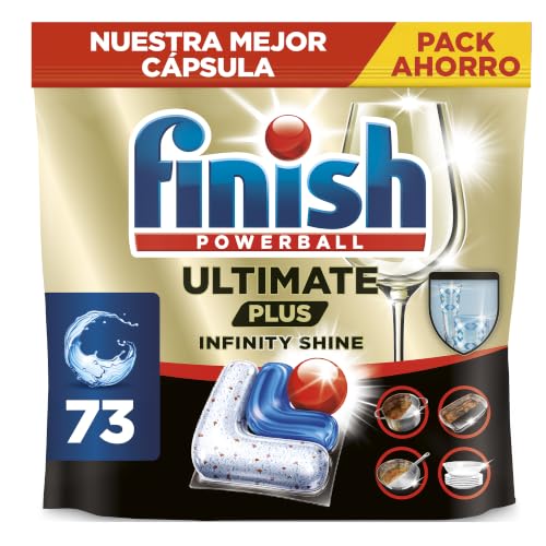 Miniatura 7 de Finish Ultimate Plus Infinity Shine Pastillas lavavajillas - 73 cápsulas