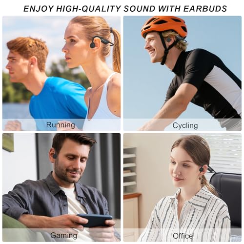 Casque à conduction osseuse pour courir en sécurité avec micro