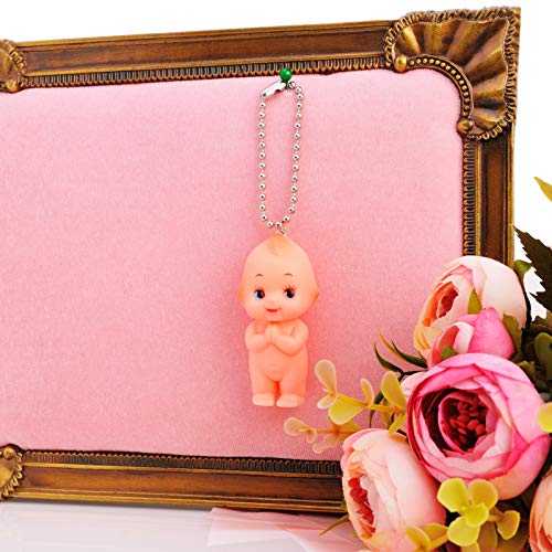 Wish Pray Kewpie Cupie Baby Doll Ball Key Chain Pendant Necklace Cupid Charm Key-Ring3