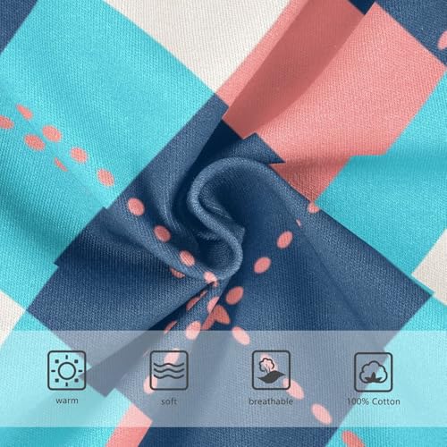 KLL Retro Buffalo Plaid Little Boys Pure Cotton Boxer Briefs Cute Undies3