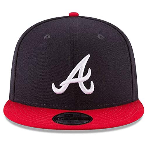 New Era 9Fifty MLB Atlanta Braves Basic Navy/Red Snapback Hat miniatura 2