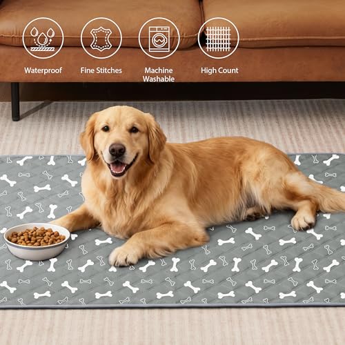 Image of Eterish Reusable Washable Pee Pads for Dogs Large /Extra Large 36'' x 41'' 2 Pack, Absorbent Pet Puppy Dog Training Pads Non-Slip, Waterproof Whelping Potty Pads for Dogs Leak-Proof