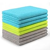 AIDEA Microfiber Cleaning Cloths-8PK, Softer Highly Absorbent, Lint Free Streak Free for House, Kitchen, Car, Window Gifts(12in.x16in.)—8PK
