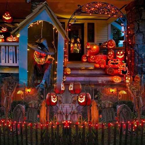 Image of Lexton 40 LED Power Pixel Serial String /Fairy Light | Plug Sourced | Suitable for Home & Outdoor Decoration, Diwali, Christmas, Ramadan, Wedding, Party, Festival (Pack of 50, Orange)