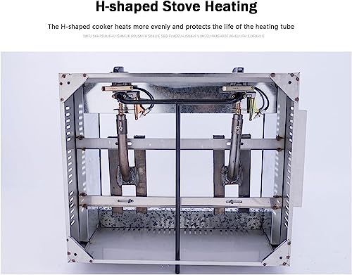 Gasfritteuse, Fritteusenmaschine, gewerbliche Arbeitsplattenfritteuse, doppelte Fritteuse aus Edelstahl, manuelle Einstellung der Temperatur für gewerbliche Restaurantküchengeräte – Bild 7
