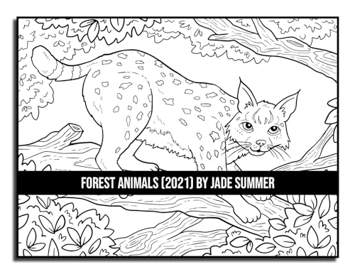 Forest Animals: An Adult Coloring Book with 50 Adorable Images of Woodland Creatures, Beautiful Flowers, Nature Scenes, and More! - Image 40