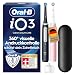 Oral-B iO Series 3 Elektrische Zahnbürste — Doppelpack — Electric Toothbrush, Inkl. 2 Aufsteckbürsten, 3 Putzmodi für Zahnpflege — Designed by Braun, GUT GETESTET von STIFTUNG WARENTEST, Schwarz/Rosa
