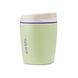 Owala SmoothSip Insulated Stainless Steel Coffee Tumbler, Reusable Iced Coffee Cup, Hot Coffee Travel Mug, Perfect for Cappuccino, BPA Free, 10 oz, Green (Hip Cactus)