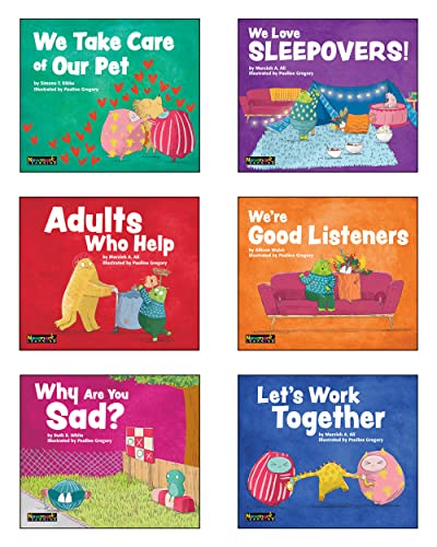 MySELF Theme: Costruisco relazioni positive I Book Set per bambini Ispiro i bambini ad assumersi la responsabilità delle loro azioni e costruire relazioni sane Set di 6 | Prk - K