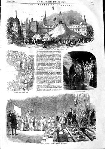 MARQUISE EXETER DE PAVILLON DE DÎNER DE MAISON DE 1846 BURGHLEY MARQUISE EXETER DE PAVILLON DE DÎNER DE MAISON DE 1846 BURGHLEY