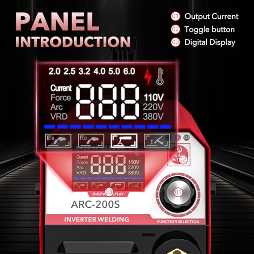 Image of Welding Machine 110V 200A IGBT Inverter Welder Machine