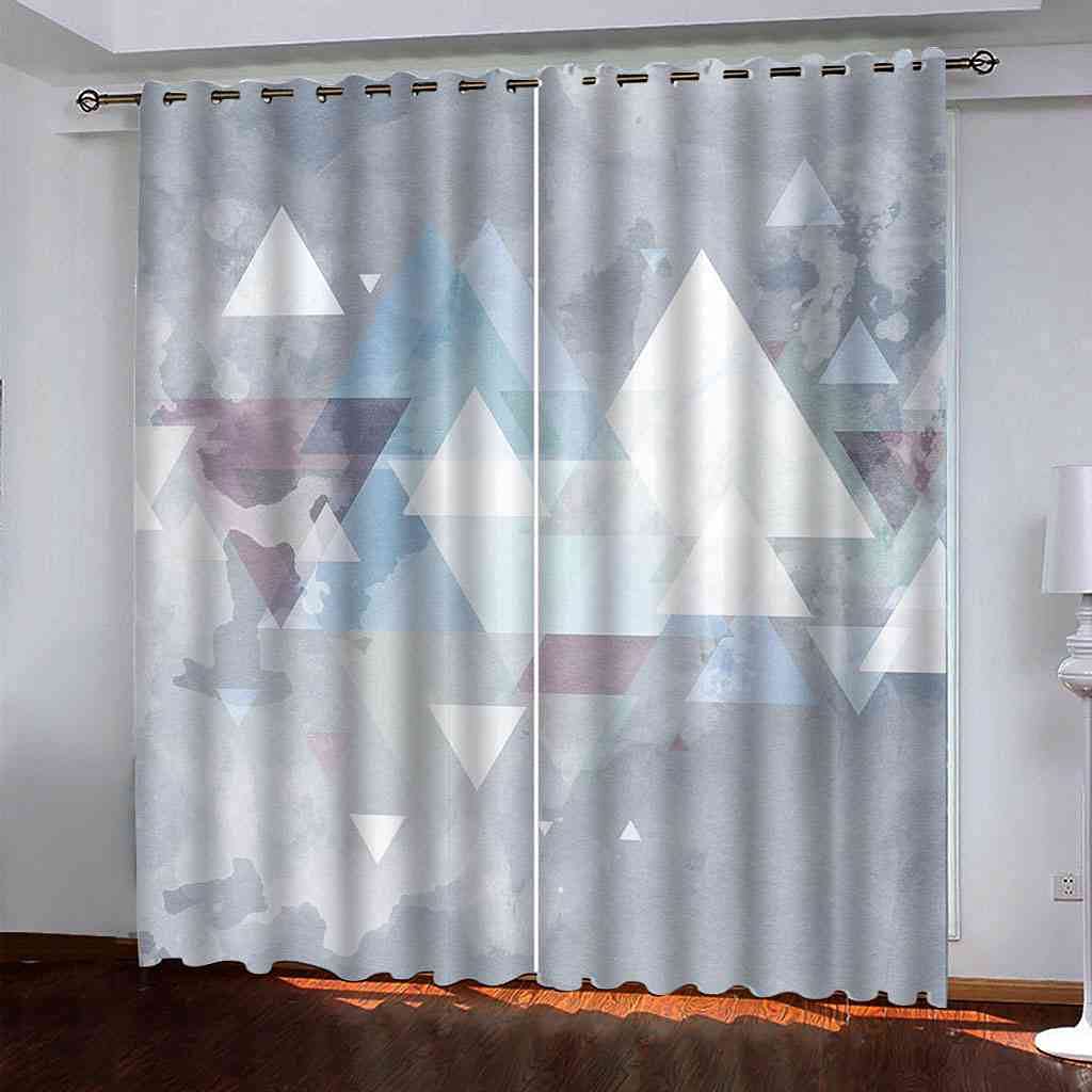 Rideaux occultants enfant de haute qualité en polyester 3D abstrait