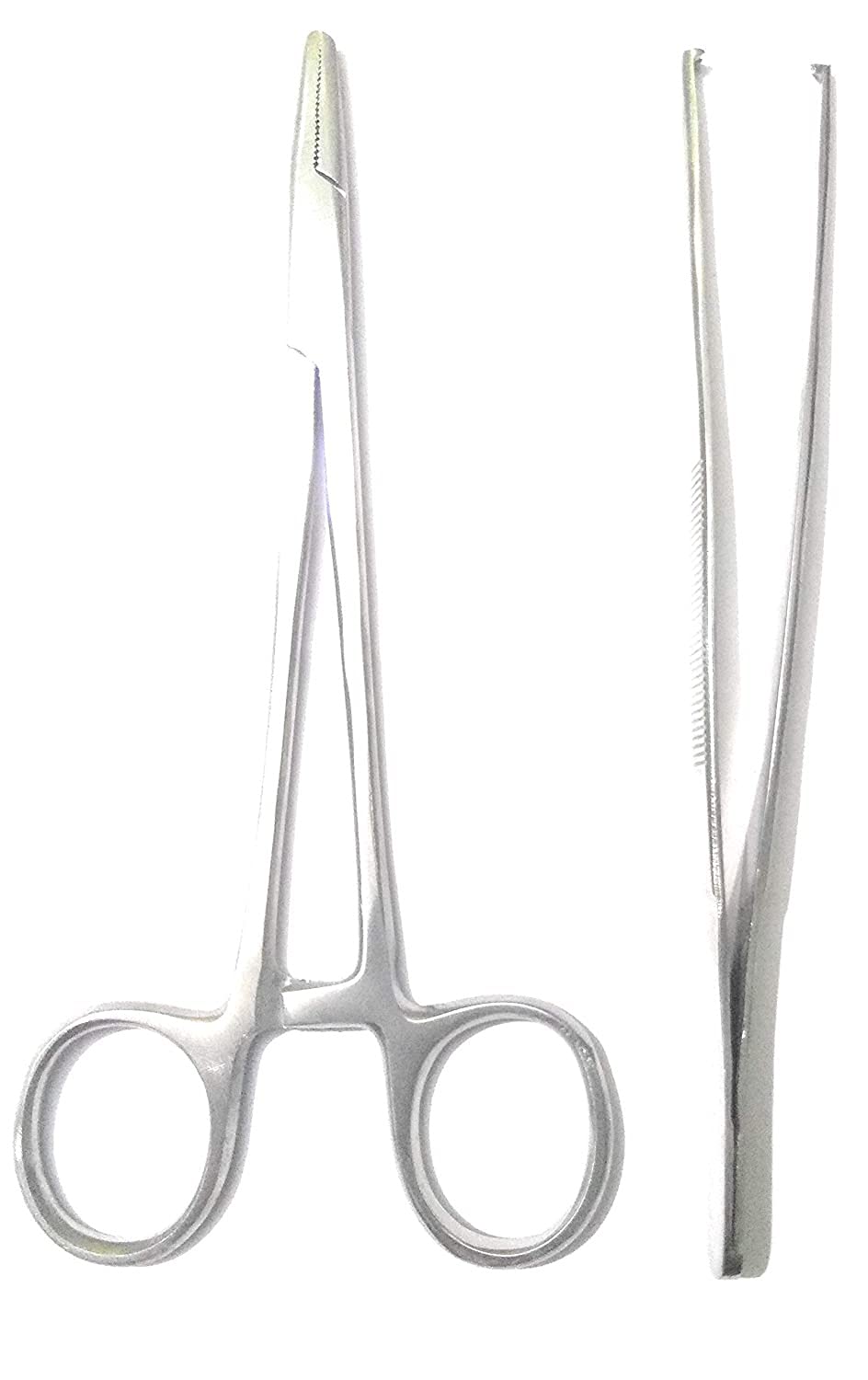 Forgesy Surgical Instrument Set of 2 pcs (Toothed Forceps 5", Needle Holder 5") (5 inch) (B09CTRZPX9) Amazon Price History, Amazon Price Tracker