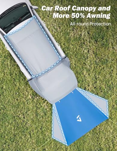 JOYTUTUS Three-Side Awning Tailgate Tent