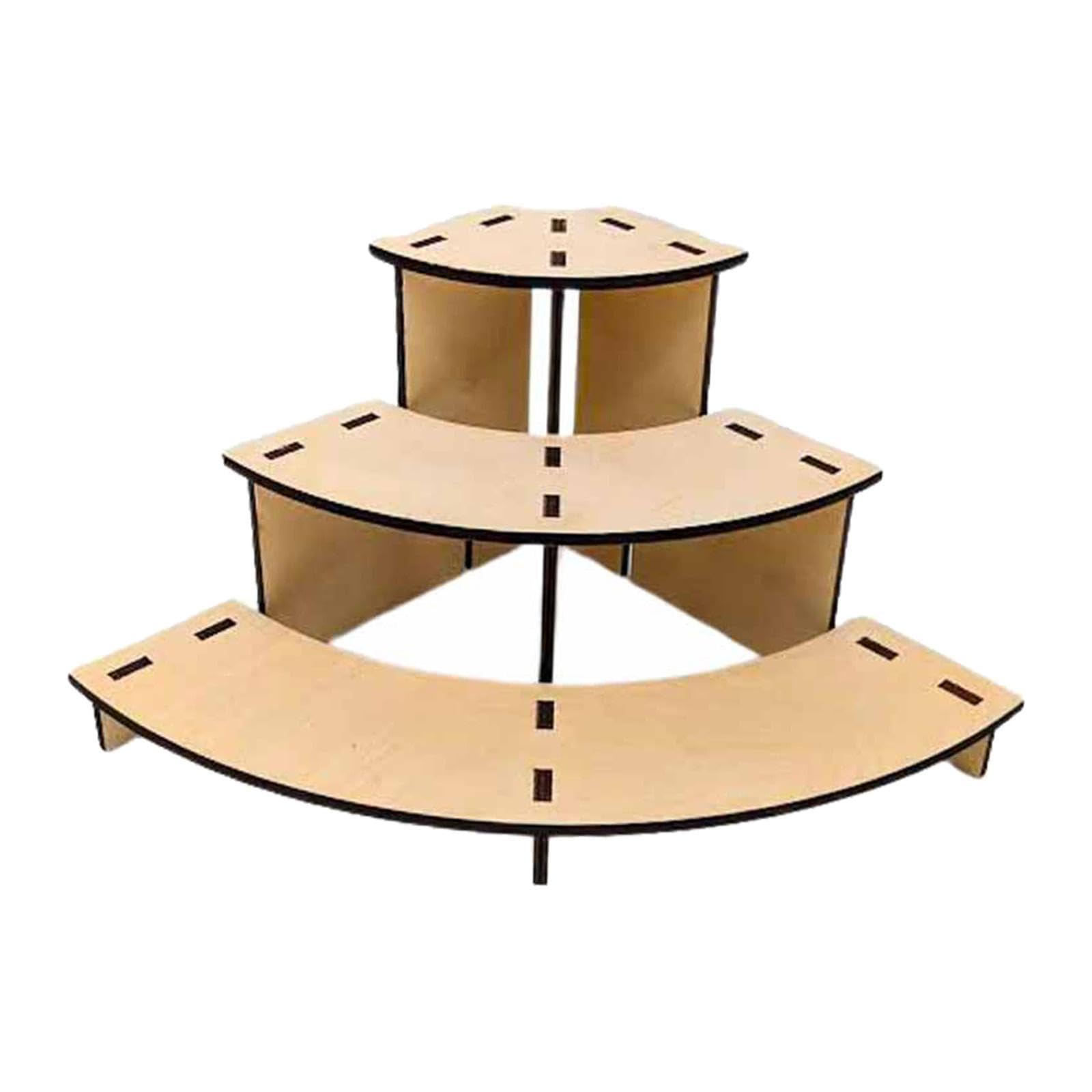Baoblaze 3-stufiger Tisch-Ausstellungsständer für den Einzelhandel, Ausstellungsständerhalter, Eckregal für Messen, Bauernmärkte, Sammlungen, Theken, Tassen
