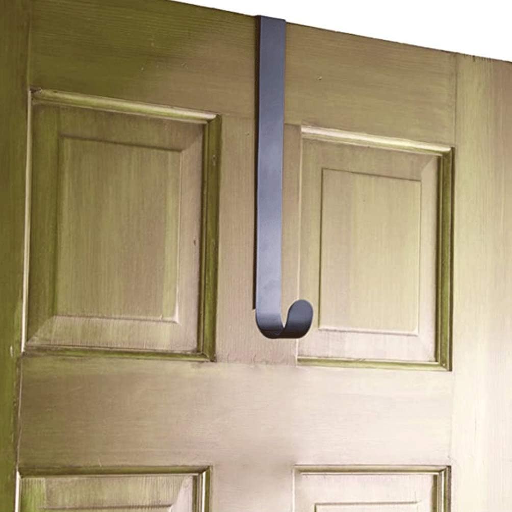 Cabilock Double Sided Wreath Hanger Sign Hook: Over The Door Metal 2 Sided Wreath Hooks for Hanging Fall Halloween Decorations Over Front or Garage Door : Home & Kitchen