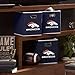 Franklin Sports NFL Denver Broncos Collapsible Storage Bin NFL Folding Cube Storage Container Fits Bin Organizers Fabric NFL Team Storage Cubes One Size