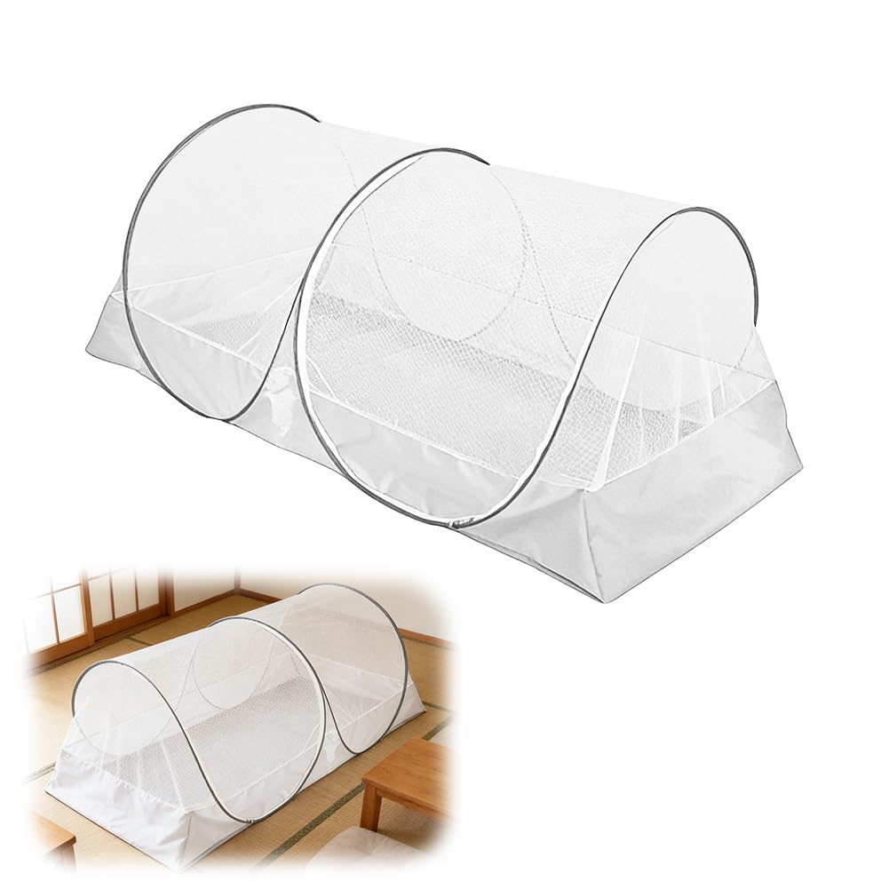 Zanzariera Pop Up 200 x 100 x 73 cm, zanzariera da viaggio e tenda da letto per bambini e campeggio, zanzariera pieghevole letto da viaggio con cerniera, facile da trasportare