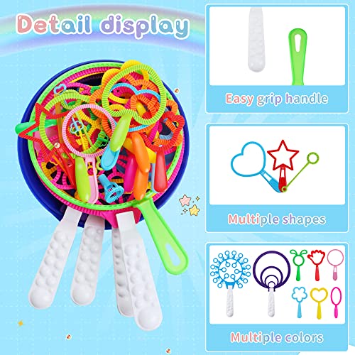 Oun Nana Bubble Wands Set, 28 Pcs Large Bubble Wands With Tray For Kids, Giant Bubble Wands Bubble Makers Bulk For Kids Summer Outdoor Bubble Party Favors #TOP3