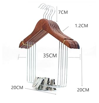 キッズ 木製 ボトムスハンガー 15本セット 子供用木製ボトムハンガー クリア ストア・エキスプレス パンツ