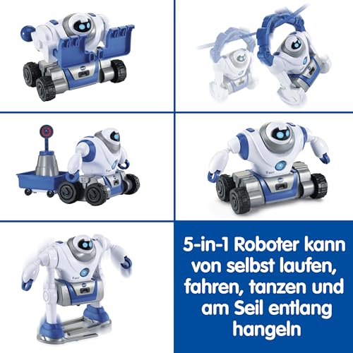 VTech V-Bot 5-in-1 Roboter - Motorisiert, Baukasten für Kinder – Ansicht 3