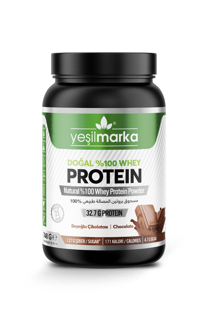 Yeşilmarka Doğal Whey Protein Tozu - Beyoğlu Çikolatası 748 Gr