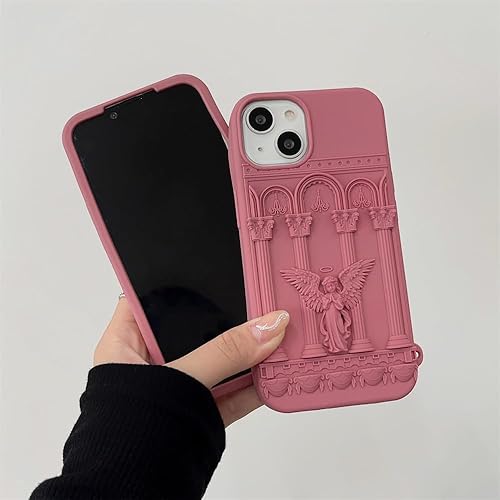 Miniatura 5 de Funda protectora de silicona a prueba de golpes para Apple 14 Pro Max para Apple 14 Pro Max para mujeres y hombres (morado)