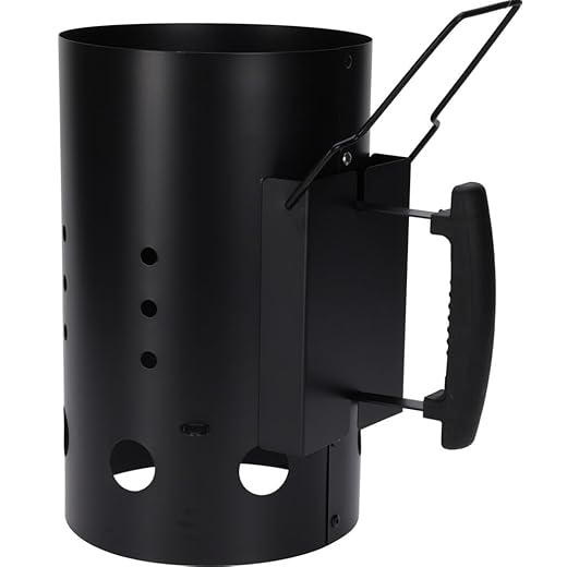 Bambelaa! Accendifuoco a carbone, carbone di accensione, per barbecue, camino, barbecue, barbecue, barbecue, carbone, accendifuoco a carbone, accessorio XXL, grande con doppio manico, circa 19 x 30,5