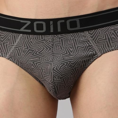 Image of Zoiro Men's Brief | Soft Band | Soft No-Marks Elastic | Breathable Innerwear | Pack of 1 | Color May Vary