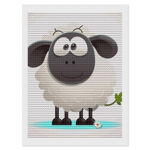Peinture diamant 5D mouton : créez votre œuvre d'art et retrouvez la sérénité chez vous