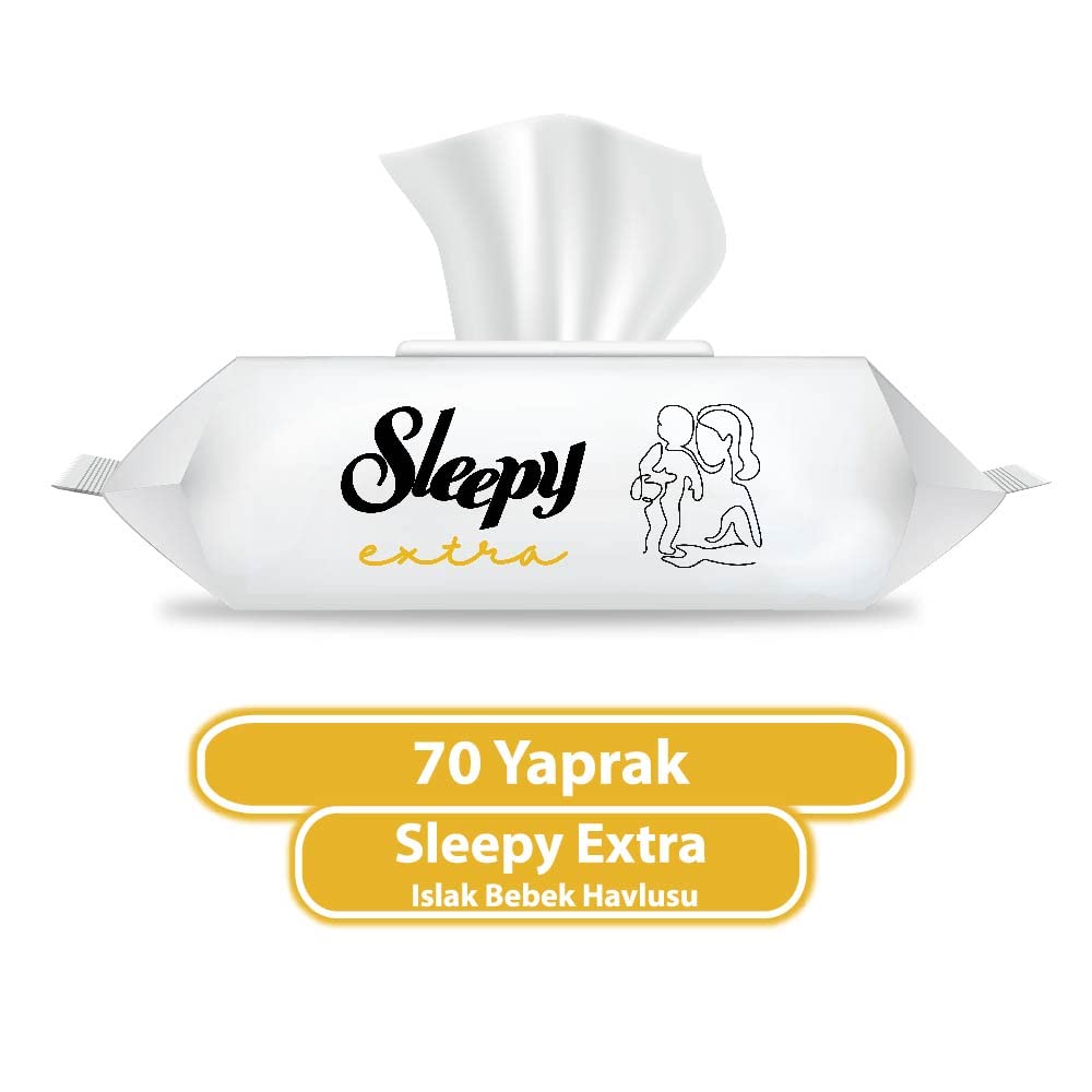 Sleepy Extra Hassas Islak Havlu 70 Yaprak