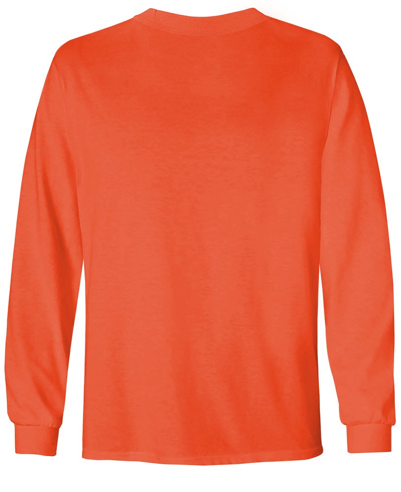 Joe de EE. UU. Juventud Manga Larga 100% algod n Camisetas en 16 Colores - Anaranjado -