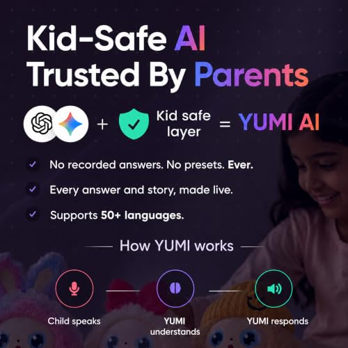 Image of Yumi Bear - AI Powered Talking Toy | Learning & Storytelling Robot Toy | All Indian Languages for Boys and Girls Aged 4+