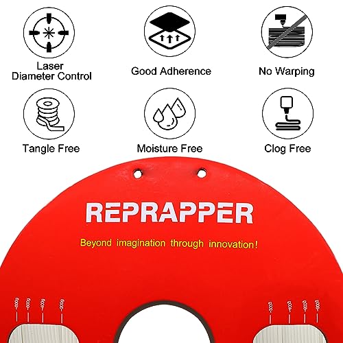 Image of Reprapper Whie TPU Filament, 95A Shore Hardness 1kg TPU 1.75mm 3D Printer Filament, Good Layer Bonding Performance Flexible & Soft Filament for 3D Printer (± 0.03mm) 2.2lb, White