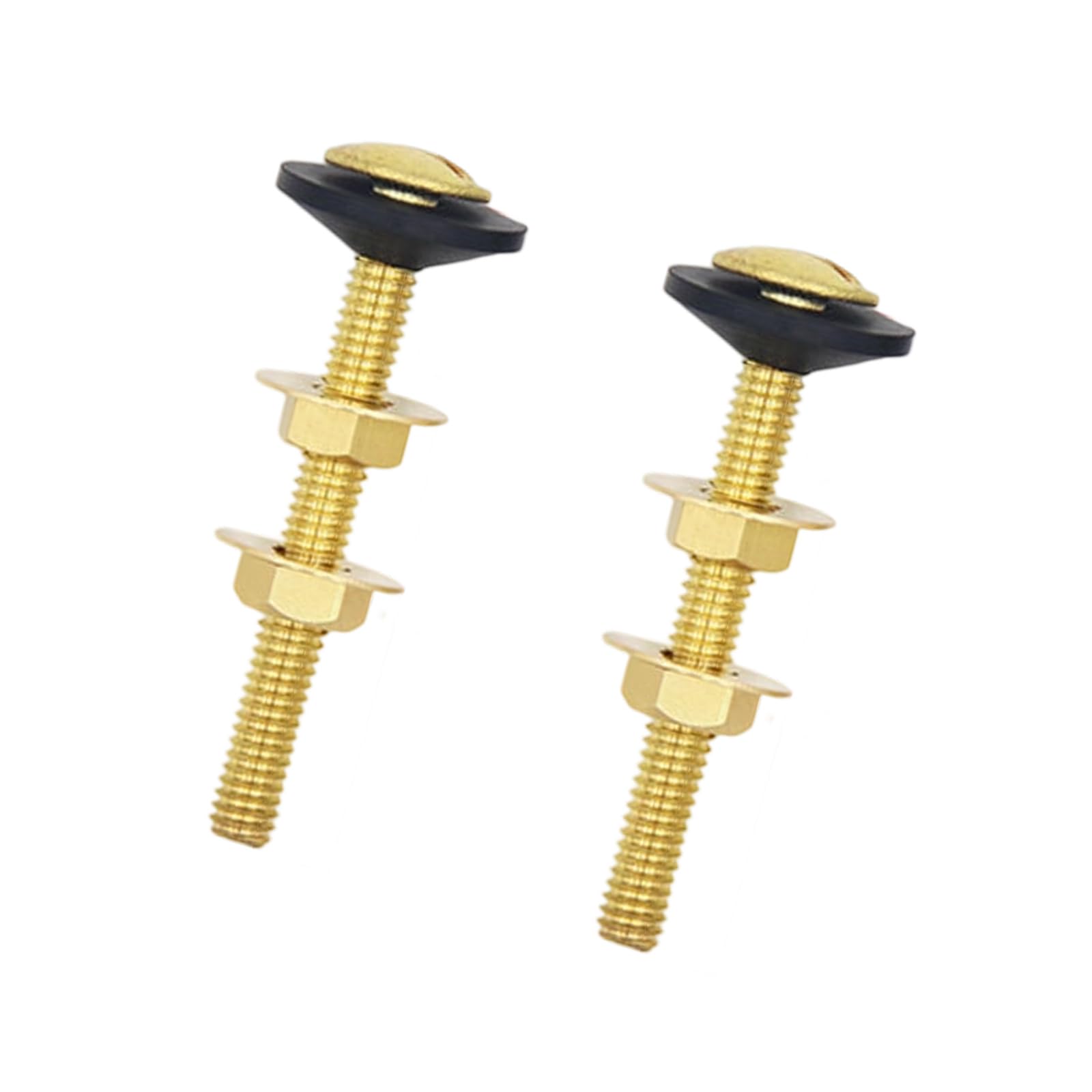 Toilet Tanks Bolt Replacement Steel Screws Seal Washers Nut Leakproof Design Easy Setups Tanks Mounting Systems Steel Toilet Bolts
