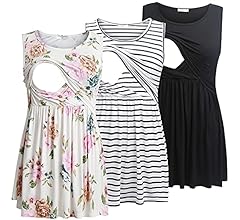 Bearsland Grey Ruffle Maternity/Nursing Tank Top In XL