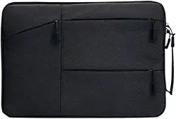 Pasta Case Capa Proteção Para Notebook Apple Macbook Air Pro com Bolsos Frontais e Alça Preto