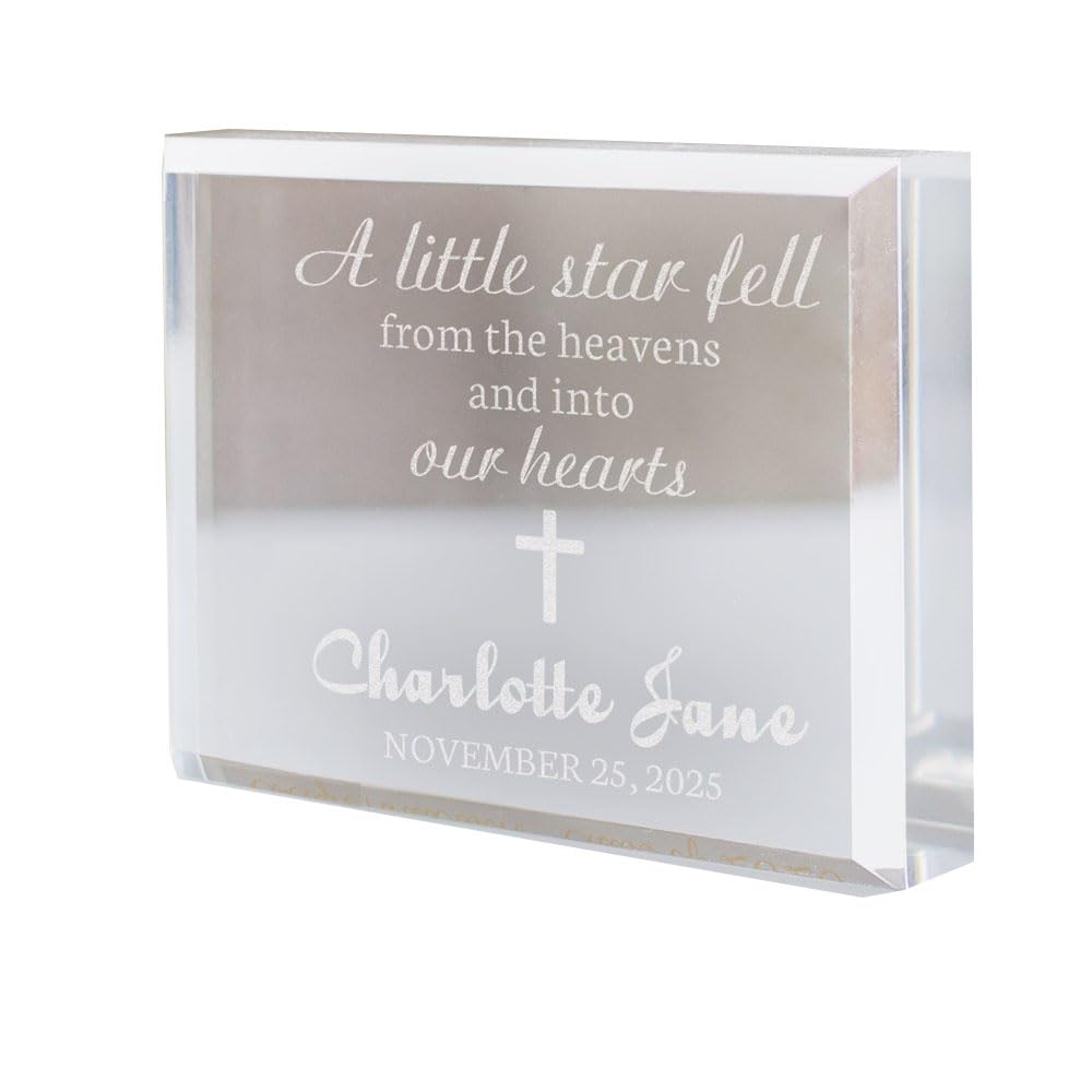 Personalized Baptism Keepsake For Baby, Christening Gift For Godchild