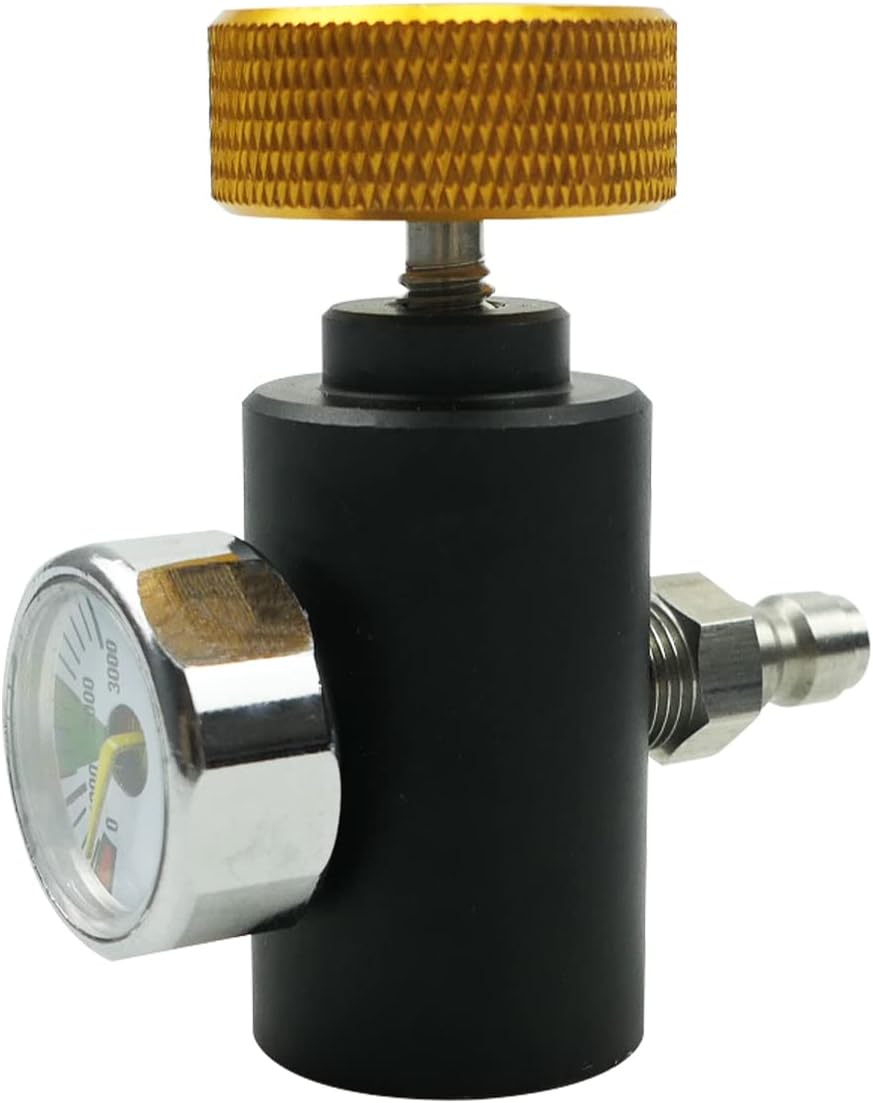 Adaptador de tanque de Co2 para Paintball, estación de llenado de aire comprimido, interruptor remoto, adaptador ASA con calibre de 3000psi