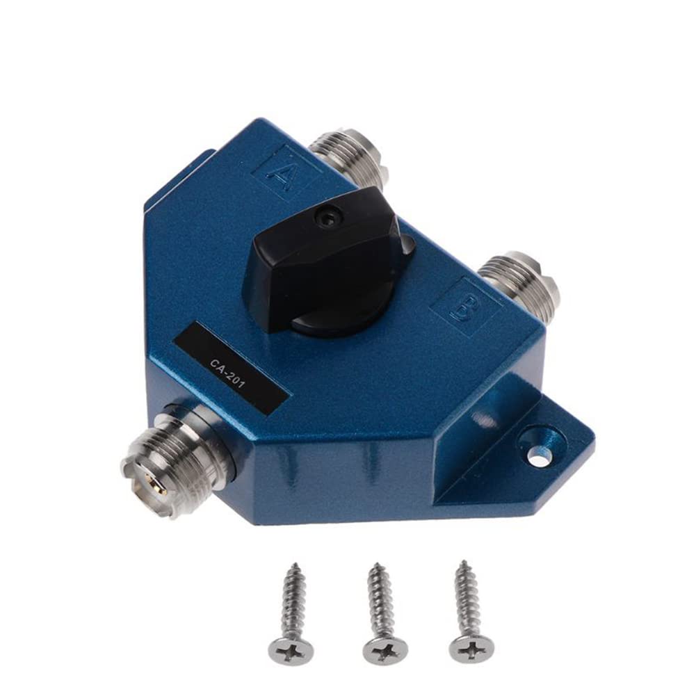 CA-201 Conmutador de Antena UHF Manual Antena Conector Hembra Adaptador Convertidor CB Antena de Radio Conmutador Coaxial Y98A