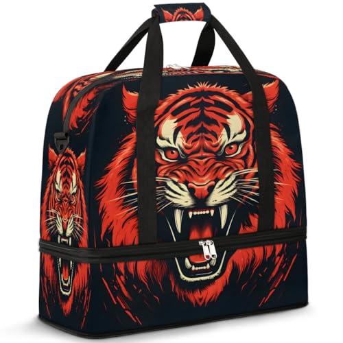 Travel Duffel Bags Cactus Alpaca Foldable Weekender Bags for Women with Shoes Compartment Waterproof & Tear Resistant Carry on Overnight Luggage Duffel Bag Shoulder Sports Tote Bag