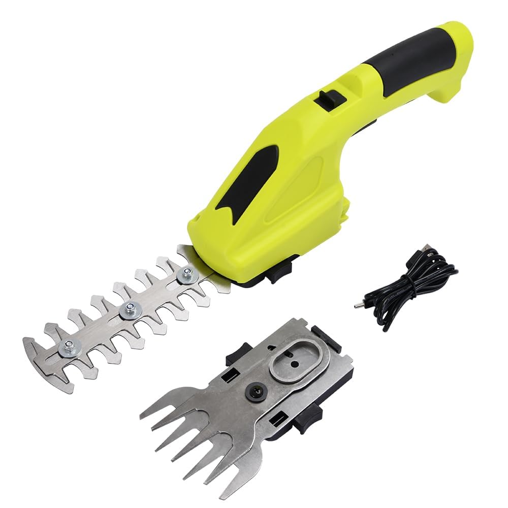 2-in-1 Cordless Grass & Plant Cutter – 3.6V 1300mAh Rechargeable Handheld Shear, Hedge Trimmer & Gardening Scissors, 1000 RPM for Lawn, Garden, Trees & Bushes-picture-20