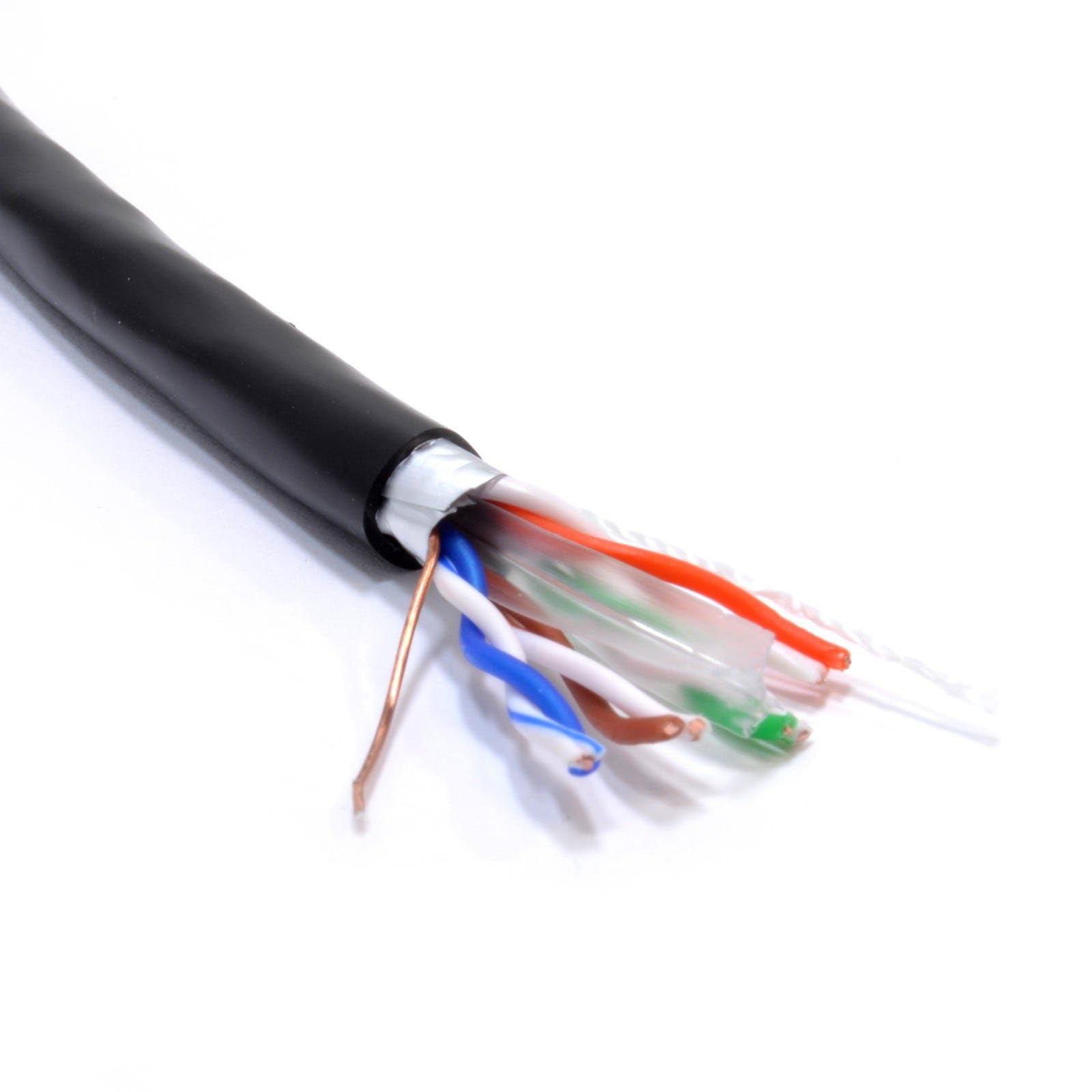 kenable Extérieur Blindé CAT6 Extérieur Utilisation Cuivre Ethernet câble FTP bobine 100 m [100 mètre/100m]