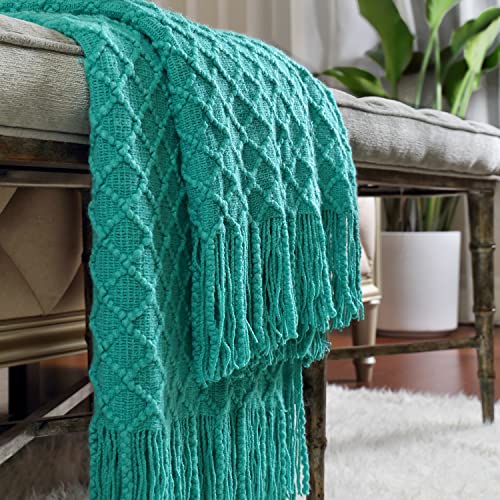 CREVENT Boho-Häkeldecke für Couch, Sofa, Stuhl, Bett, Dekoration, Geschenkidee Freundin, Mutter, Geburtstag, weich, warm, gemütlich… – Ansicht 4