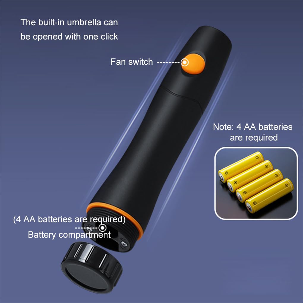 Wasserdichter UV Sonnenschirm mit 8 Streben und 3 Blatt für kühle Luft – ideal für sommerlichen Sonnenschutz am Strand.