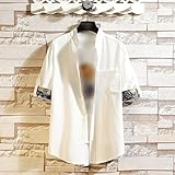 TRENDY DESIGH: Das kurzärmlige Herrenhemd mit Knopfleiste, Revers, gut geschnittenem und locker geschnittenem Strandhemd sorgt für bequemes Tragen für alle Körpertypen. Ausgefallene Hemden für Herren im lässigen Stil mit tropischem Aufdruck. Die fröhlichen Farben und das auffällige Muster verleihen dem Hemd eine tropische Retro-Atmosphäre und machen Sie lebendiger und charmanter.