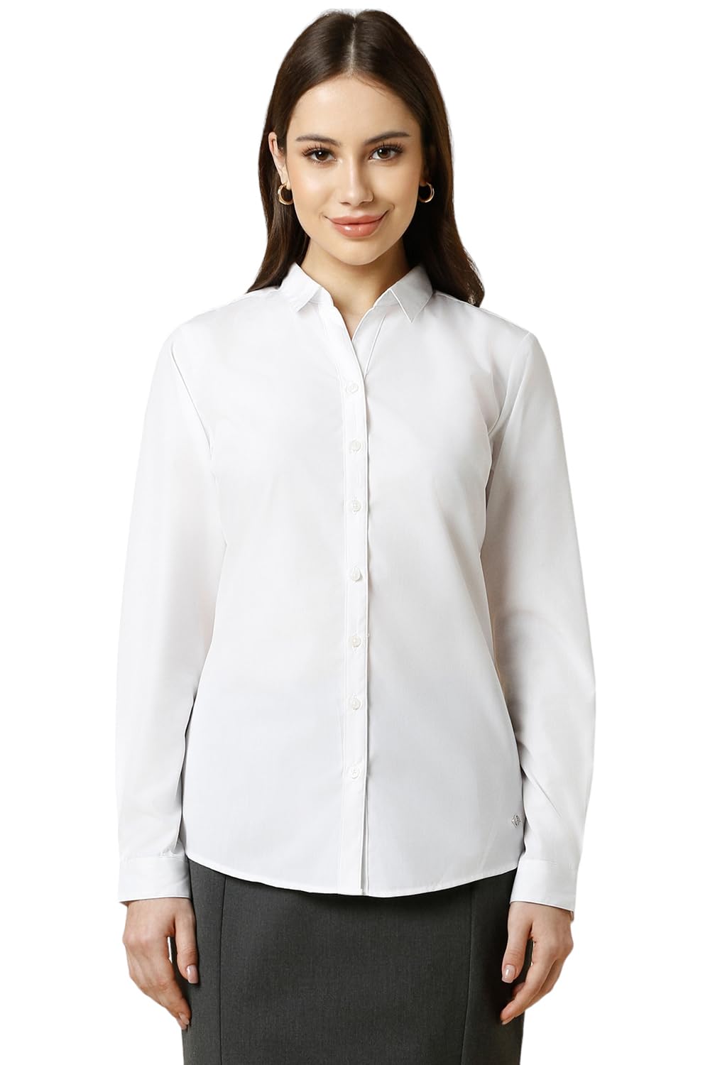 allen solly Women's Cotton Solid Classic Fit Shirt-picture-21