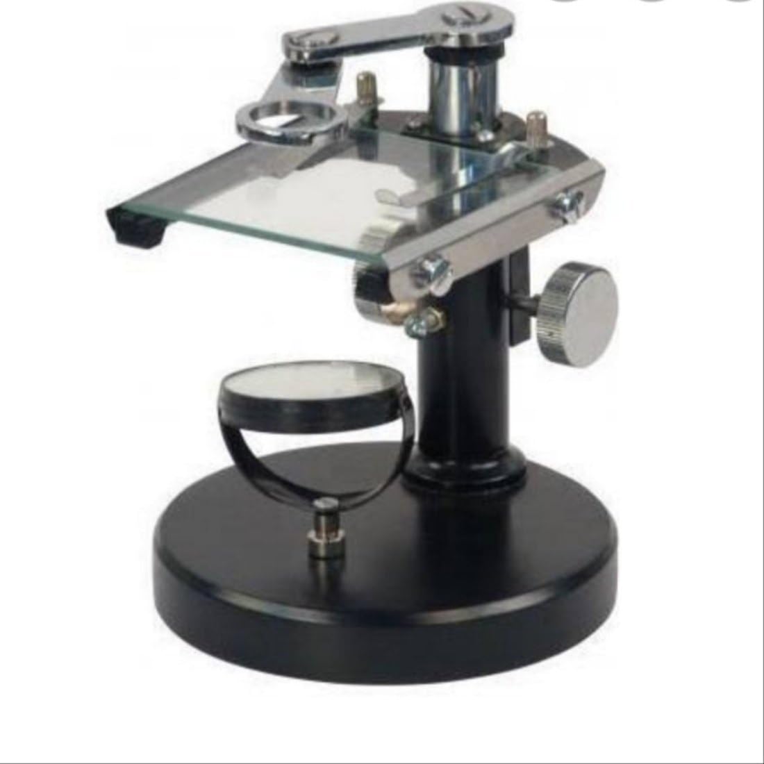 Simple Brass Dissecting Microscope with Two Eyepieces, Revolving Arm for Good Magnification-picture-22