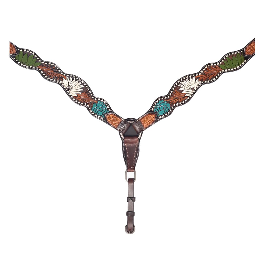 American Darling Western Horse Breast Collar American Leather Dark Brown |Genuine Leather Breast Collar|Western Breast Collar